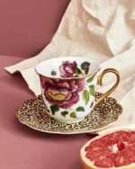 Spode Creatures of Curiosity Fluted (White/Leopard) çay fincanı - Görsel 6