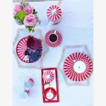 Pip Studio Kırmızı Pembe Porselen Yemek Tabağı 26,5 Cm 51001022 - Görsel 2