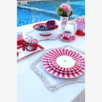 Pip Studio Kırmızı Pembe Porselen Yemek Tabağı 26,5 Cm 51001022 - Görsel 4