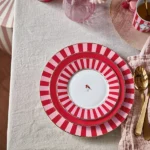 Pip Studio Kırmızı Pembe Porselen Yemek Tabağı 26,5 Cm 51001022 - Görsel 5