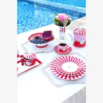 Pip Studio Kırmızı Pembe Porselen Pasta Tabağı 17 Cm 51001238 - Görsel 4