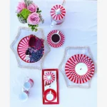 Pip Studio Kırmızı Pembe Porselen Pasta Tabağı 17 Cm 51001238 - Görsel 7