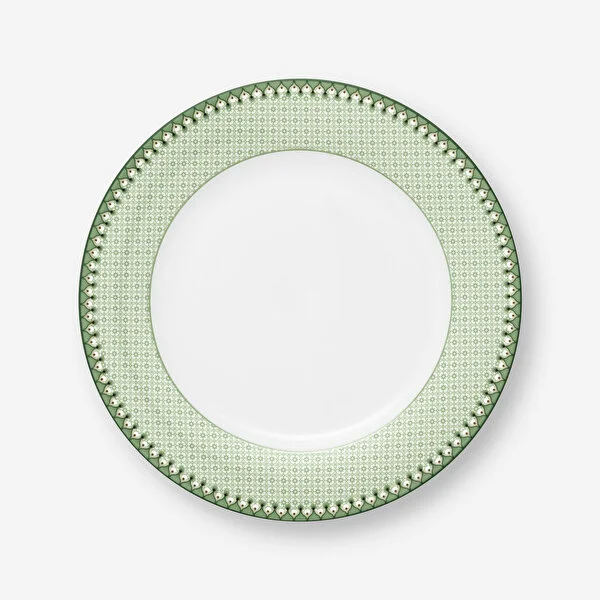 51001501_01 Pip Studio Yeşil Porselen Yemek Tabağı 26,5 Cm 51001501 - Görsel 1