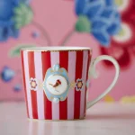 Pip Studio Kırmızı Pembe Porselen Kupa 150 Ml 51002034 - Görsel 3