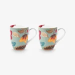 Pip Studio Mavi Porselen Kupa Seti 350 Ml 51002598 - Görsel 3