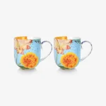 Pip Studio Mavi Porselen Kupa Seti 325 Ml 51002603 - Görsel 5
