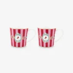 Pip Studio Kırmızı Porselen Kupa Seti 150 Ml 51002611 - Görsel 4
