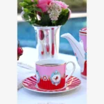 Pip Studio Kırmızı Pembe Porselen Çay Fincanı 200 Ml 51004012 - Görsel 6