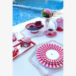 Pip Studio Kırmızı Pembe Porselen Çay Fincanı 200 Ml 51004012 - Görsel 7