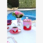Pip Studio Kırmızı Pembe Porselen Çay Fincanı 200 Ml 51004012 - Görsel 8
