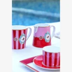 Pip Studio Kırmızı Pembe Porselen Kahve Fincanı 90 Ml 51004141 - Görsel 9