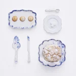 Pip Studio Mavi Beyaz Porselen Kek Standı 24 Cm 51010013 - Görsel 3