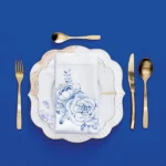 Pip Studio Mavi Beyaz Porselen Yemek Tabağı 28 Cm 51001133 - Görsel 2