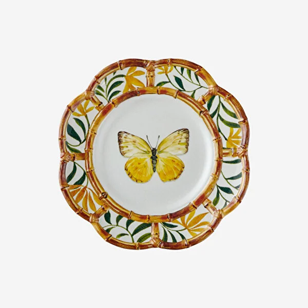 CAMGG1279BF_01 Chiara Alessi Turuncu Melamin Kahvaltı Tabağı 23 Cm CAMGG1279BF - Görsel 1