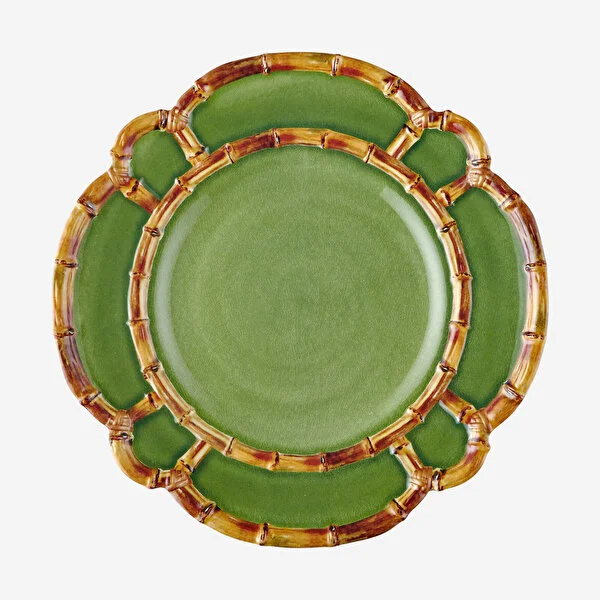CAMGG1281GR_01 Chiara Alessi Yeşil Melamin Yemek Tabağı 28 Cm CAMGG1281GR - Görsel 1
