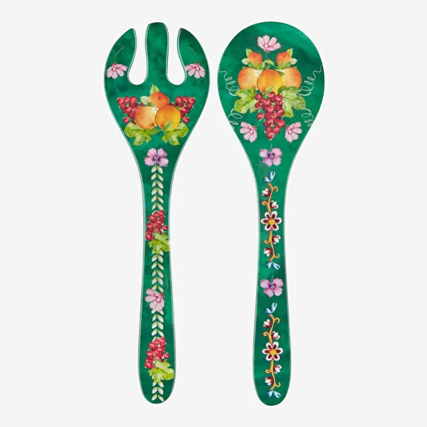camcd6046gr1_01 Chiara Alessi Yeşil Melamin Servis Seti 28 Cm CAMCD6046GR1 - Görsel 1