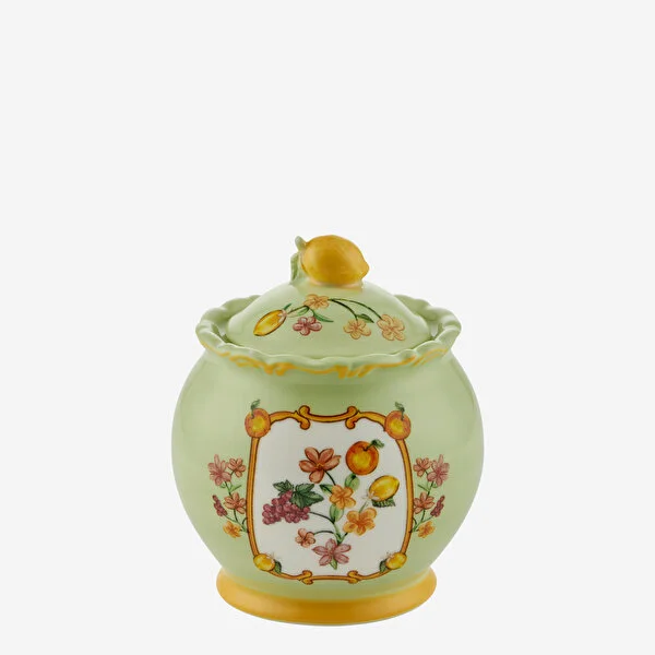 casis2664gr1_01 Chiara Alessi Yeşil Porselen Şekerlik 300 Ml CASIS2664GR1 - Görsel 1