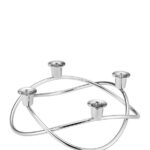 Georg Jensen Ayna Efektli 4 Bölmeli Çelik Şamdan