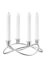 Georg Jensen Ayna Efektli 4 Bölmeli Çelik Şamdan - Görsel 3