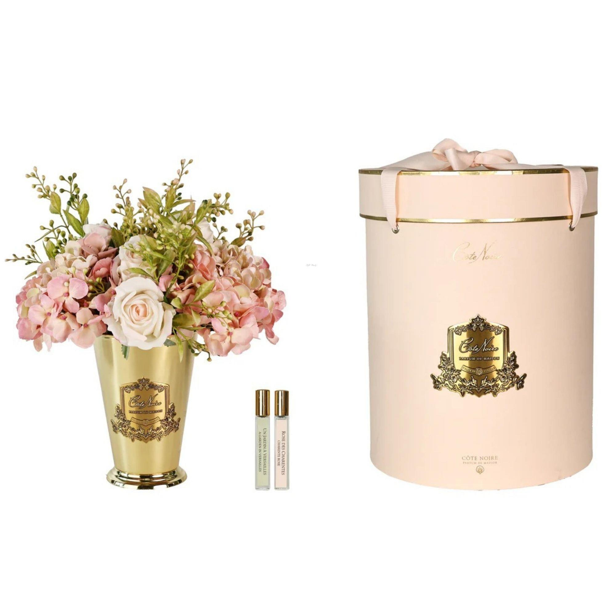 cote-noire-grand-summer-posy-pembe-gol-fe9362 Cote Noire - Grand Summer Posy Pembe & Gold L - Görsel 1