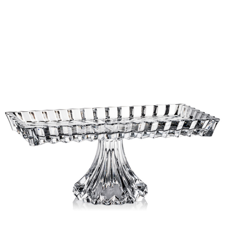 ayakli Footed Rectangular Platter Crown Jewel 35*19 cm 130620 - Görsel 1